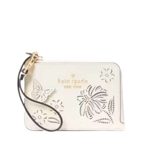 NWT - Kate Spade New York Boxed Madison Perforated Small Wristlet - Picture 1 of 17